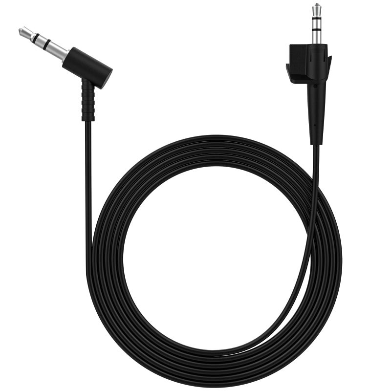 Saipomor AE2 Cord Replacement AUX Cable Silver Plated Upgrade Audio Lead Compatible with Bose AE2 AE2i AE2w Headphones(Black) - Image 1